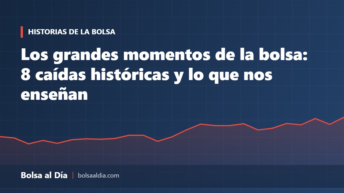 Los grandes momentos de la bolsa: 8 caídas históricas y lo que nos enseñan